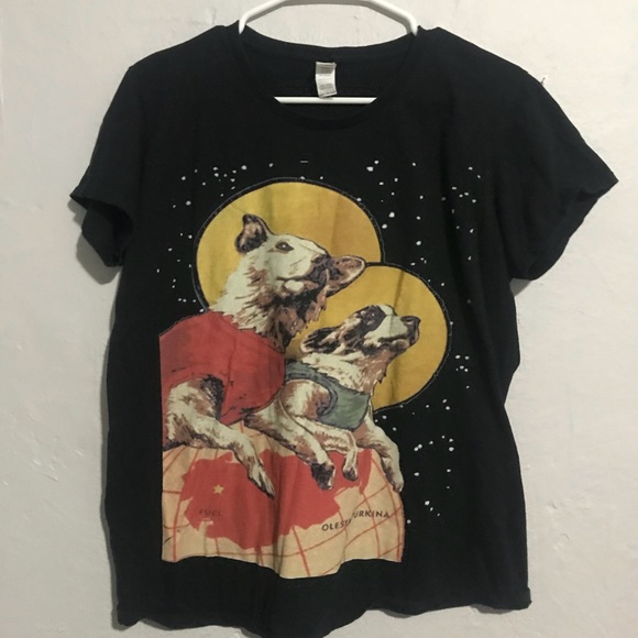 Soviet dogs in space T-shirt